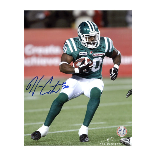 Wes Cates Autographed Saskatchewan Roughriders CFL Football 8x10 Photo product image 1, provided for visual reference and