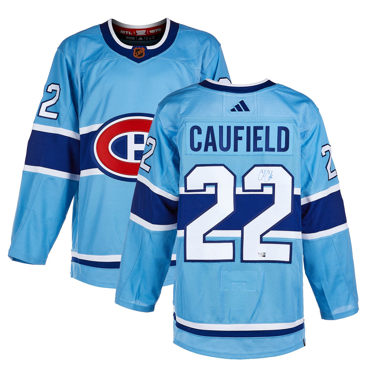 Cole Caufield Signed Montreal Canadiens Reverse Retro 2.0 adidas Jersey product image 3, provided for visual reference and
