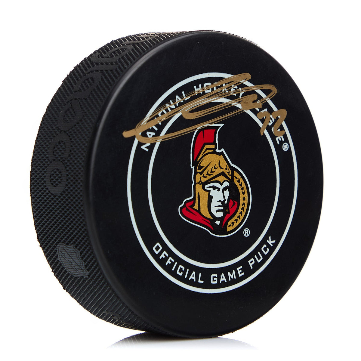 Thomas Chabot Ottawa Senators Signed Official Game Puck product image 1, provided for visual reference and product detail