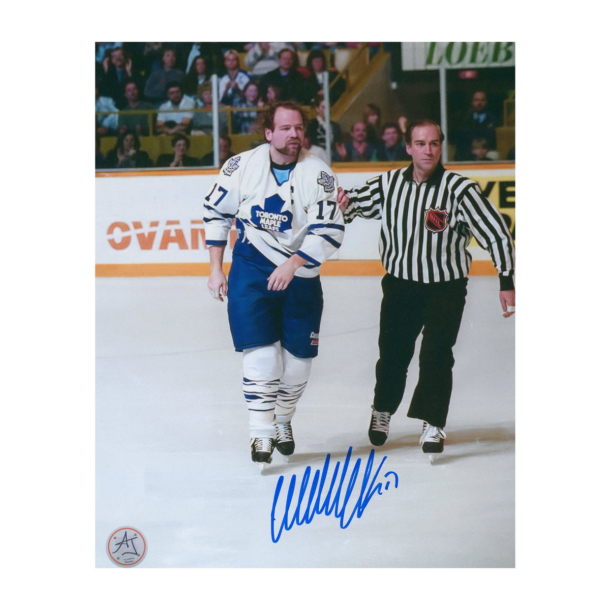 Wendel Clark Autographed Toronto Maple Leafs Power Forward 8x10 Photo product image 1, provided for visual reference and