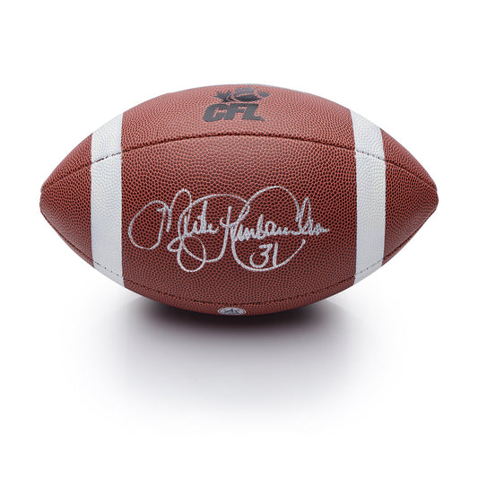 Mike Pinball Clemons Signed CFL Wilson Composite Football product image 1, provided for visual reference and product detail