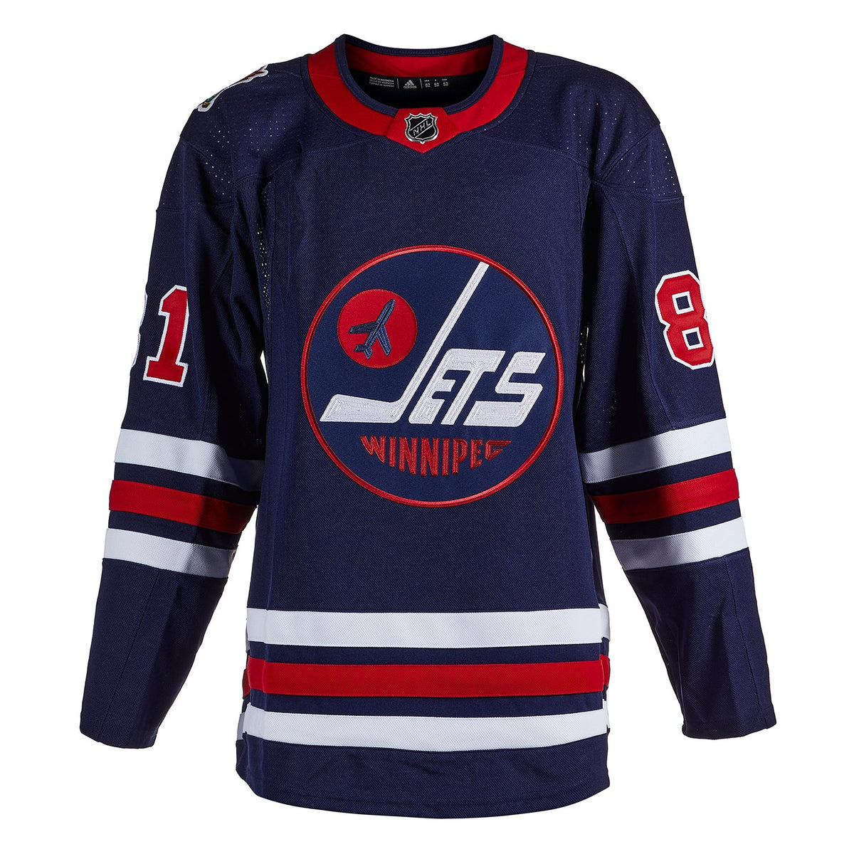 Kyle Connor Signed Winnipeg Jets 2019 Heritage Classic adidas Jersey product image 2, provided for visual reference and