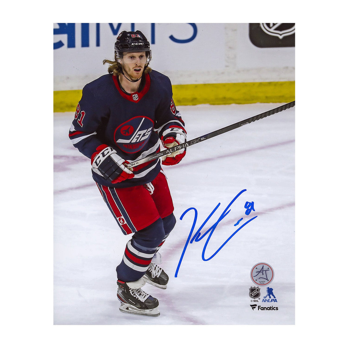 Kyle Connor Signed Winnipeg Jets Game Action 8x10 Photo product image 1, provided for visual reference and product detail