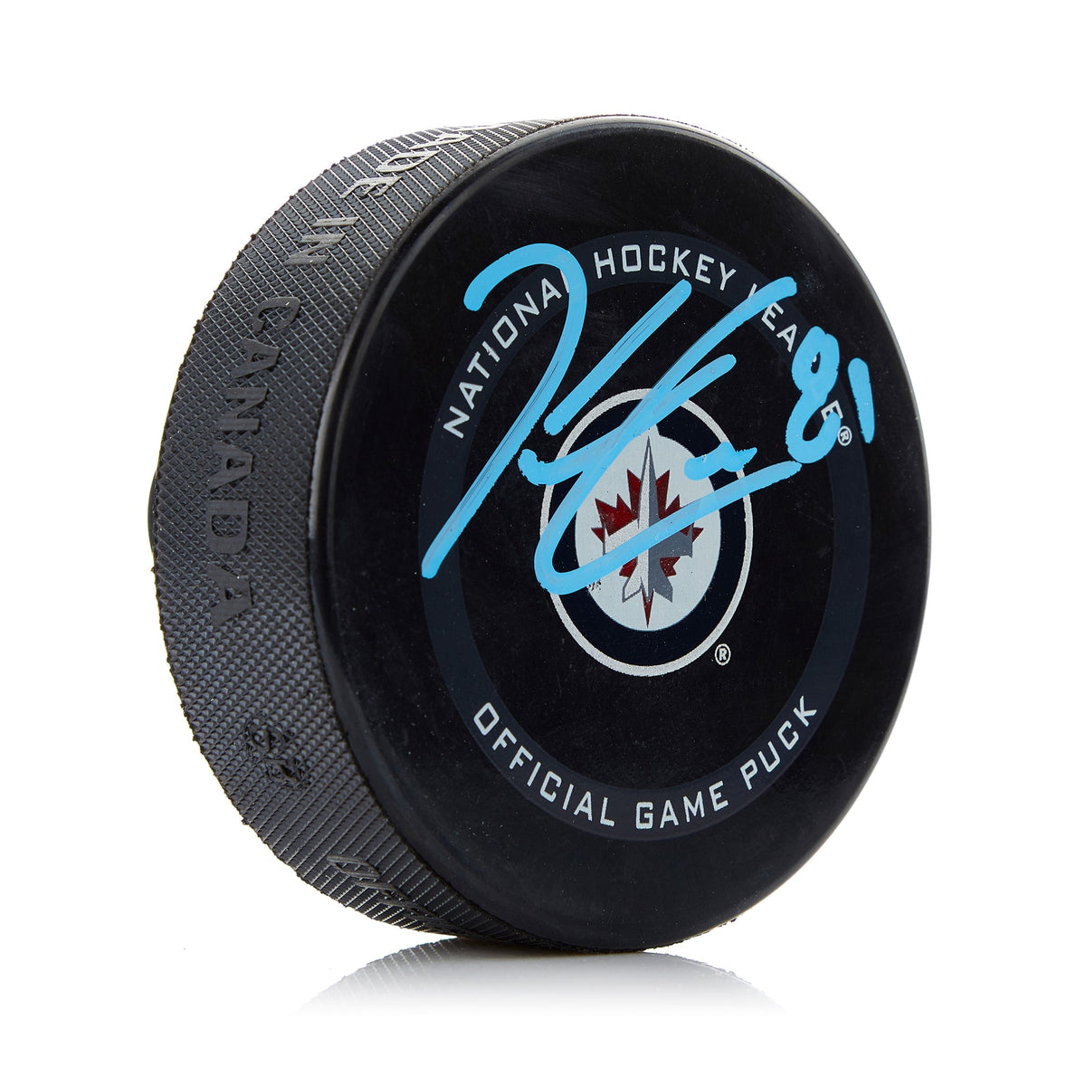 Kyle Connor Winnipeg Jets Signed Official Game Puck product image 1, provided for visual reference and product detail review