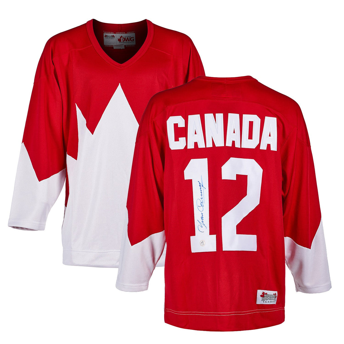 Yvan Cournoyer 1972 Summit Series Signed Team Canada Hockey Jersey product image 3, provided for visual reference and