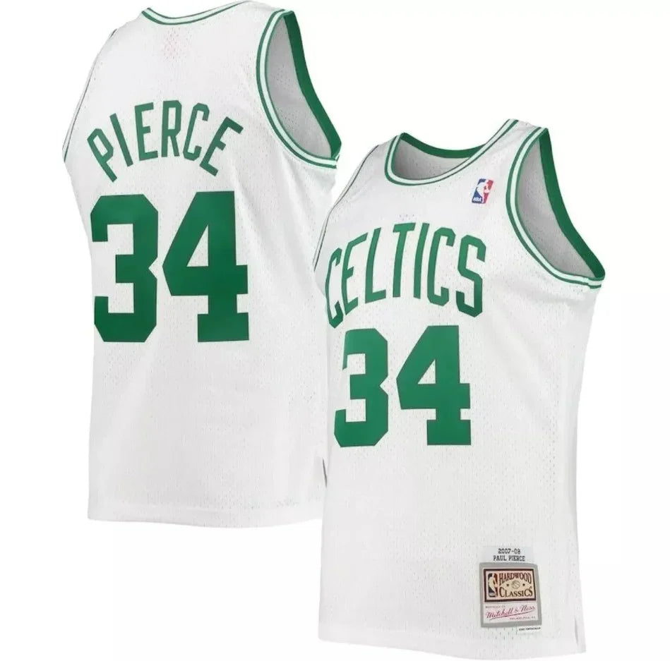 Paul Pierce Boston Celtics 2007/08 Hardwood Classics Jersey - White product image 1, provided for visual reference and