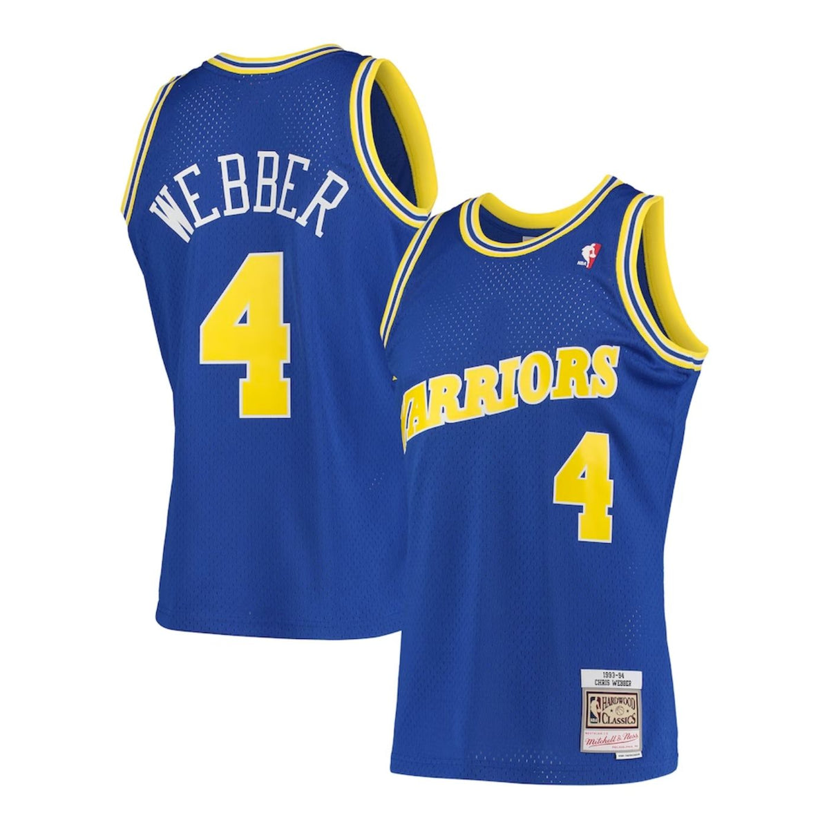 Golden State Warriors Chris Webber 1993-94 Mitchell & Ness Blue Basketball Jersey product image 1, provided for visual