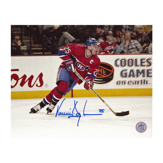Vincent Damphousse Autographed Montreal Canadiens Game Action 8x10 Photo product image 1, provided for visual reference and