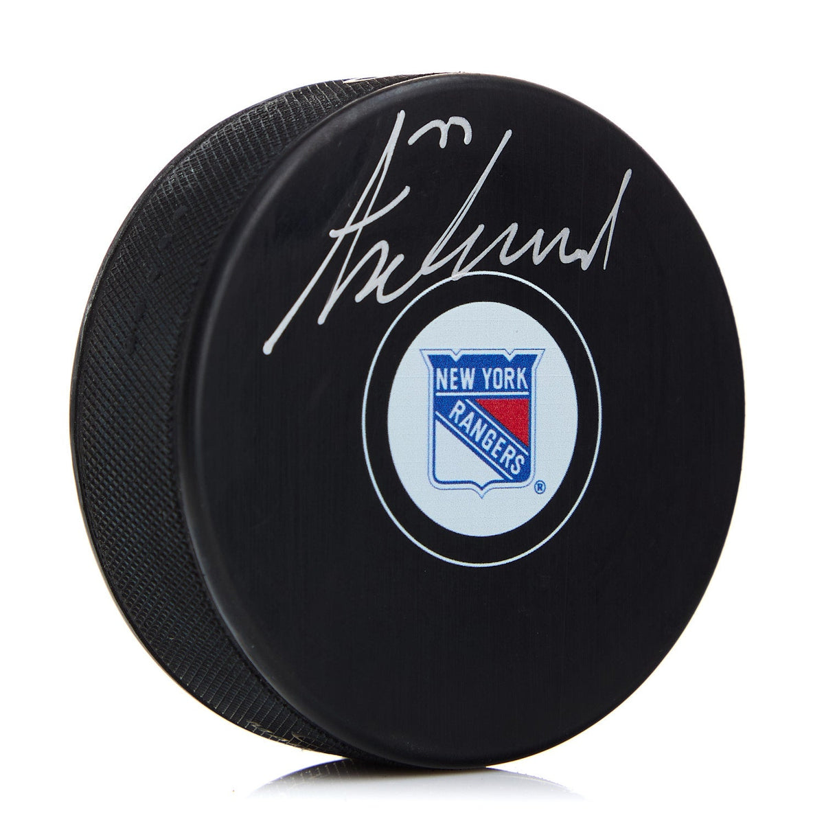 Tony Deangelo New York Rangers Autographed Puck product image 1, provided for visual reference and product detail review