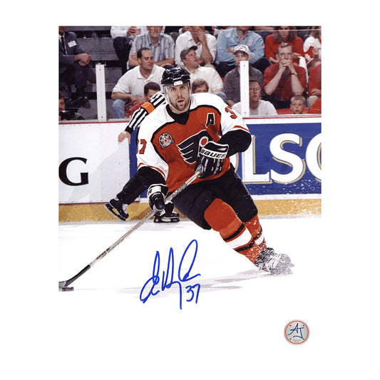 Eric Desjardins Signed Philadelphia Flyers Playoff Finals 8x10 Photo product image 1, provided for visual reference and