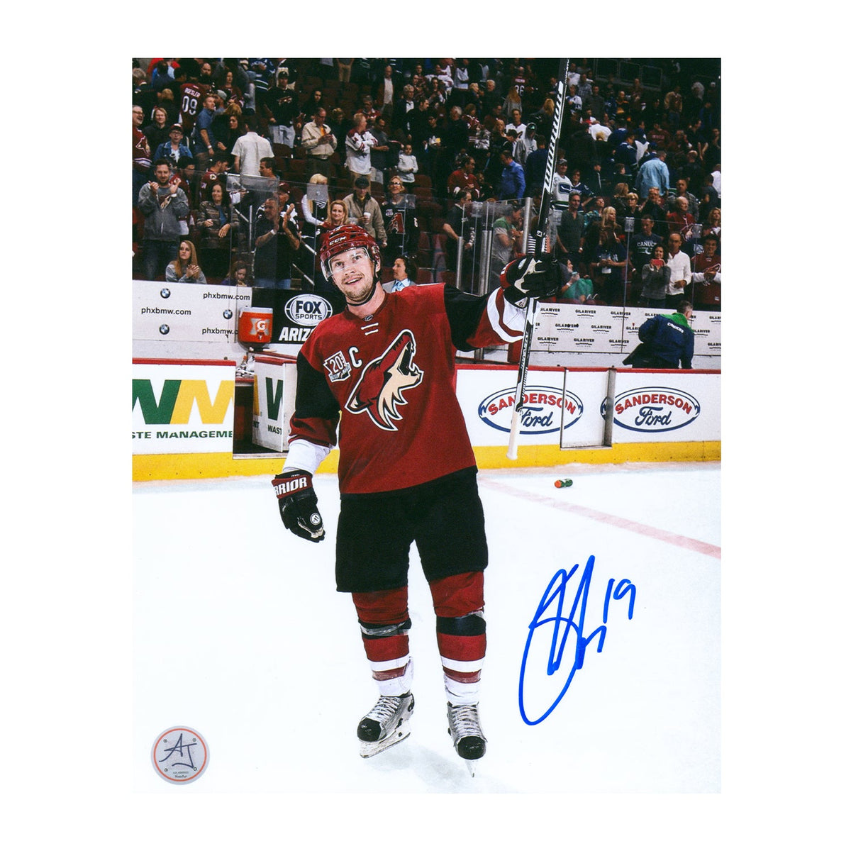 Shane Doan Signed Arizona Coyotes Final Game Farewell 8x10 Photo product image 1, provided for visual reference and product