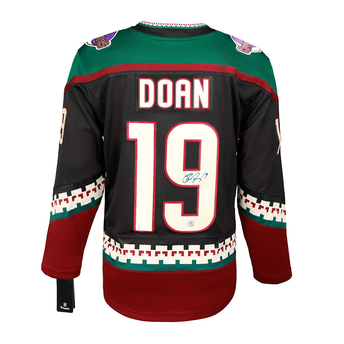 Shane Doan Autographed Arizona Coyotes Black Kachina Fanatics Breakaway Jersey product image 1, provided for visual