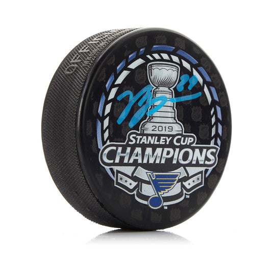 Vince Dunn Signed St Louis Blues 2019 Stanley Cup Champs Puck product image 1, provided for visual reference and product