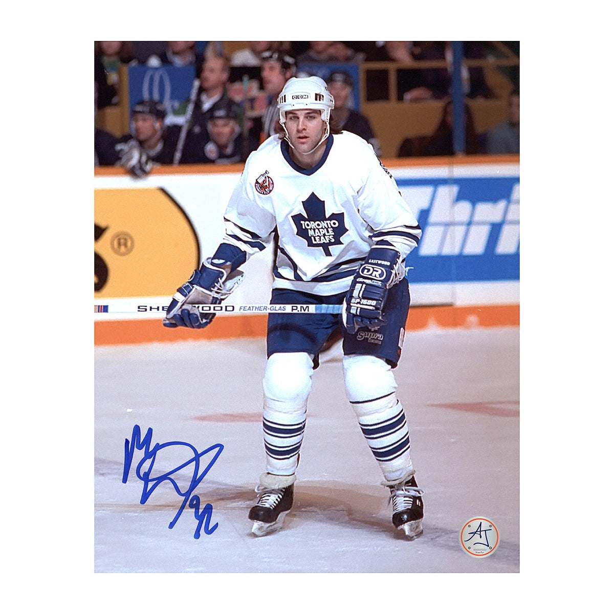Mike Eastwood Autographed Toronto Maple Leafs Game Action 8x10 Photo product image 1, provided for visual reference and