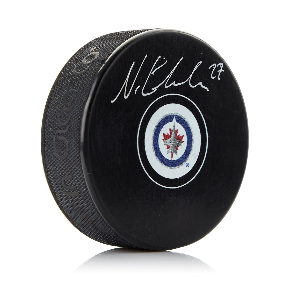 Nikolaj Ehlers Winnipeg Jets Autographed Hockey Puck product image 1, provided for visual reference and product detail review