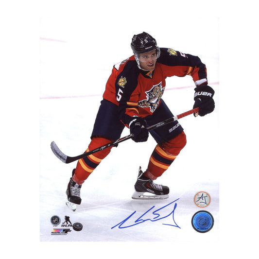 Aaron Ekblad Florida Panthers Autographed Rookie Action 8x10 Photo product image 1, provided for visual reference and