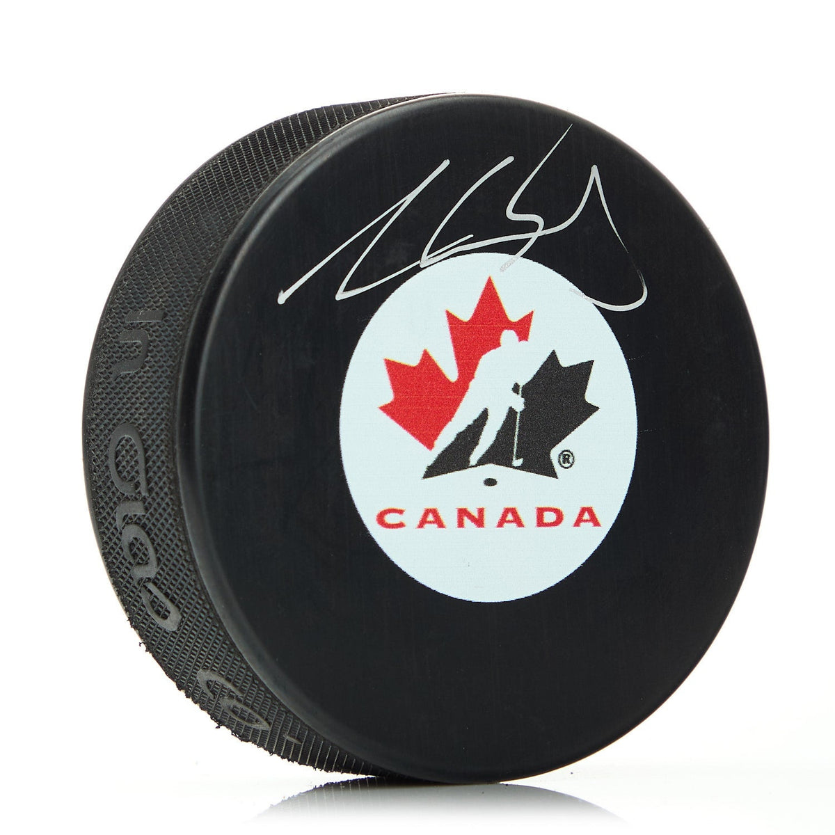 Aaron Ekblad Team Canada Autographed Hockey Puck product image 1, provided for visual reference and product detail review