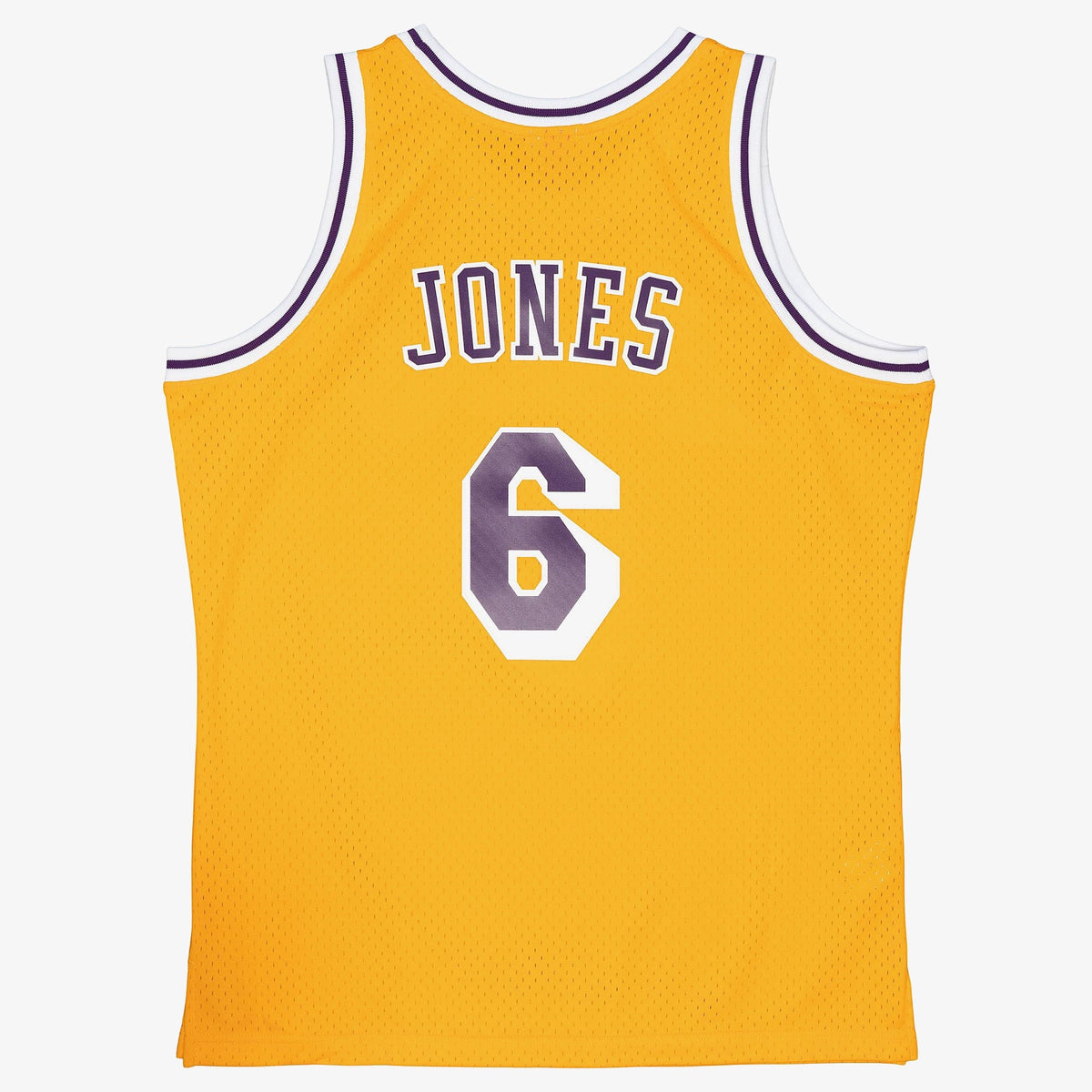 Eddie Jones Gold Los Angeles Lakers 1996-97 Hardwood Classics Jersey Stitched product image 2, provided for visual reference