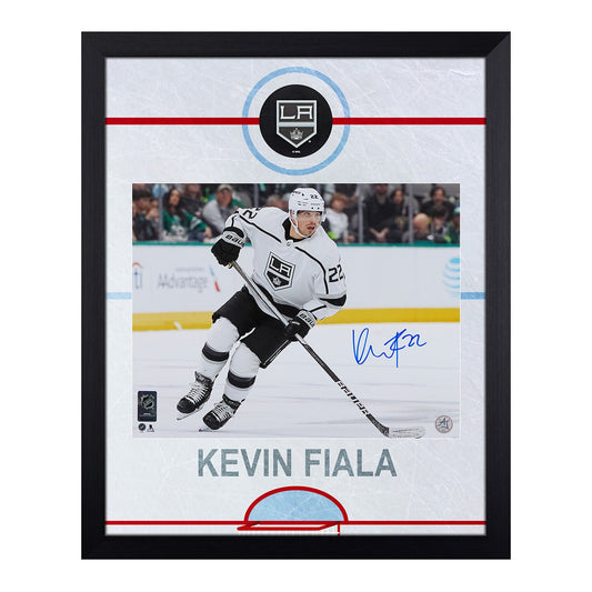 Kevin Fiala Signed Los Angeles Kings Graphic Rink 19x23 Frame product image 1, provided for visual reference and product