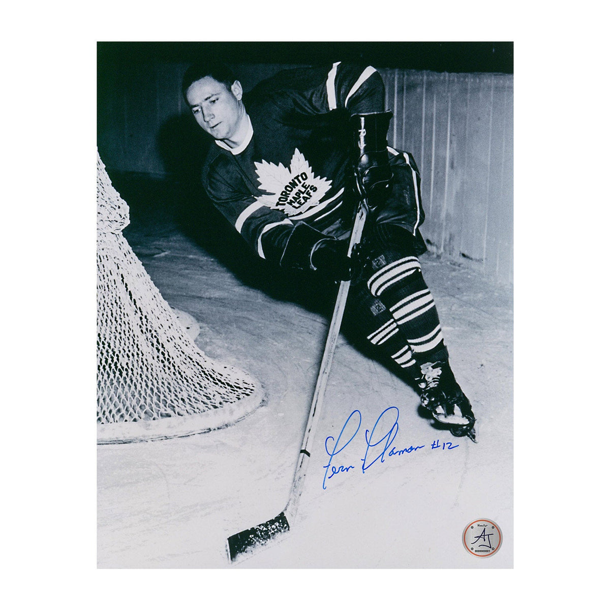 Fern Flaman Autographed Toronto Maple Leafs 8x10 Photo product image 1, provided for visual reference and product detail