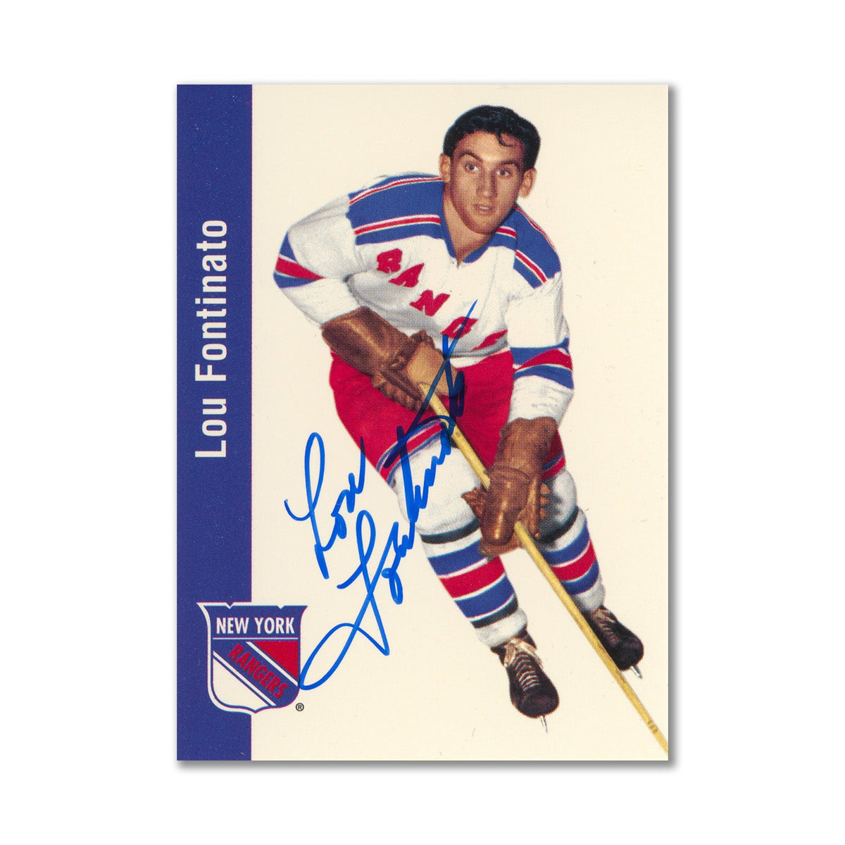 Autographed 1994 Parkhurst Missing Link #93 Lou Fontinato Hockey Card product image 1, provided for visual reference and