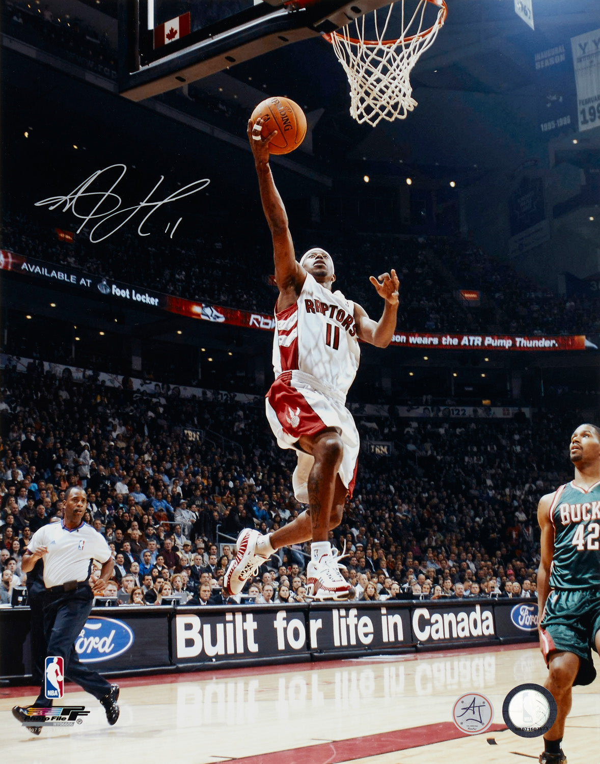 TJ Ford Signed Raptors Life In Canada 11x14 Photo product image 1, provided for visual reference and product detail review