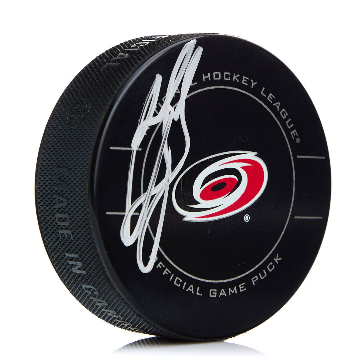 Ron Francis Autographed Carolina Hurricanes Official Game Puck product image 1, provided for visual reference and product