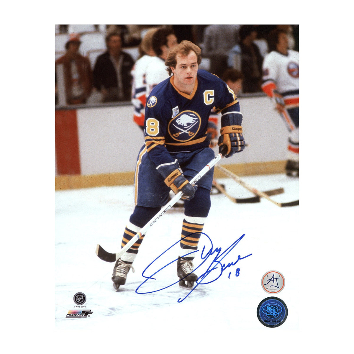 Danny Gare Autographed Buffalo Sabres Hockey 8x10 Photo product image 1, provided for visual reference and product detail
