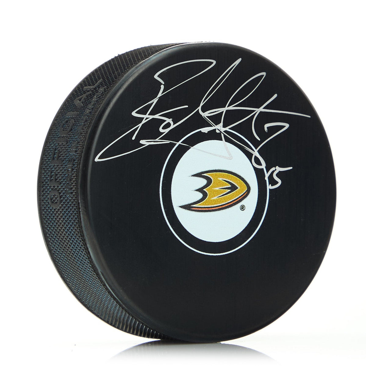 Ryan Getzlaf Anaheim Ducks Autographed Hockey Puck product image 1, provided for visual reference and product detail review