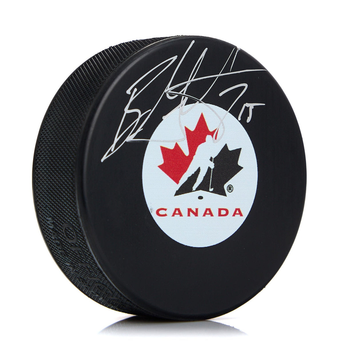 Ryan Getzlaf Team Canada Autographed Olympic Hockey Puck product image 1, provided for visual reference and product detail