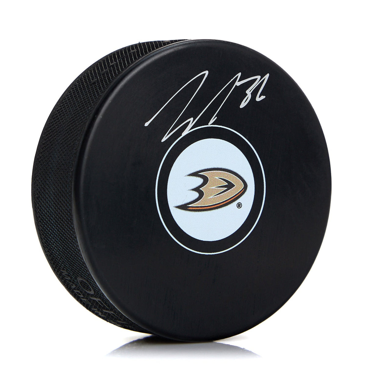 John Gibson Anaheim Ducks Autographed Hockey Puck product image 1, provided for visual reference and product detail review