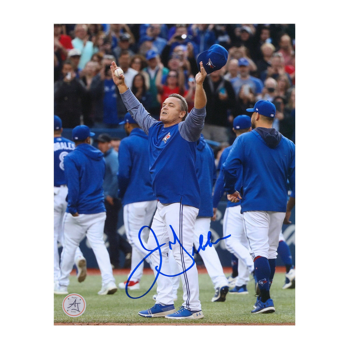 John Gibbons Signed Toronto Blue Jays Final Game Farewell 8x10 Photo product image 1, provided for visual reference and