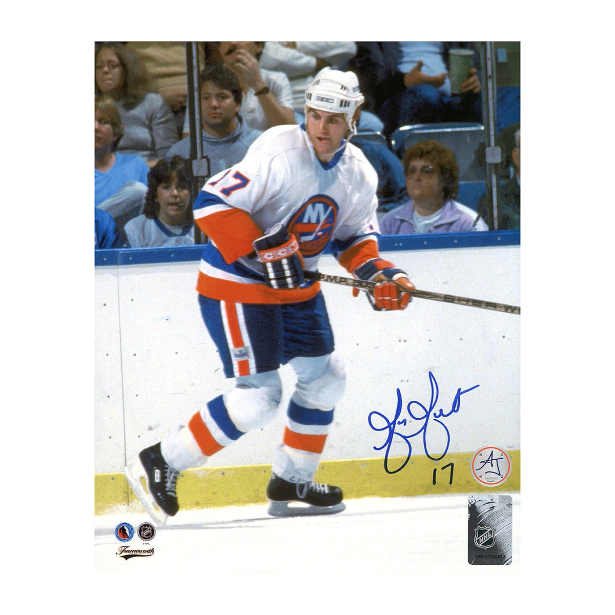 Greg Gilbert Autographed New York Islanders Hockey 8x10 Photo product image 1, provided for visual reference and product