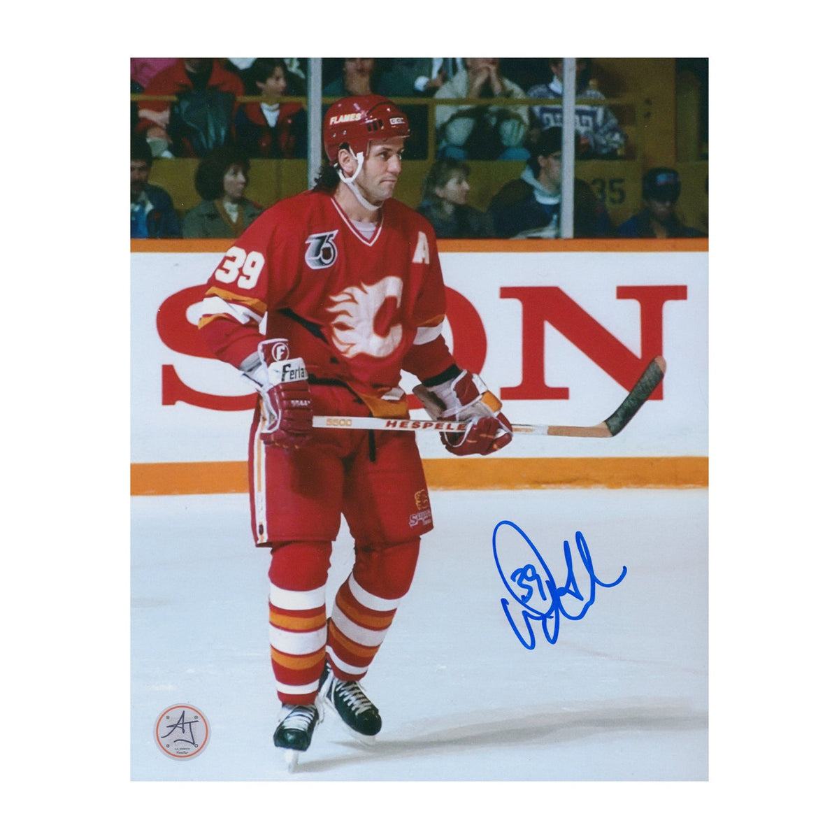 Doug Gilmour Autographed Calgary Flames Hockey 8x10 Photo product image 1, provided for visual reference and product detail