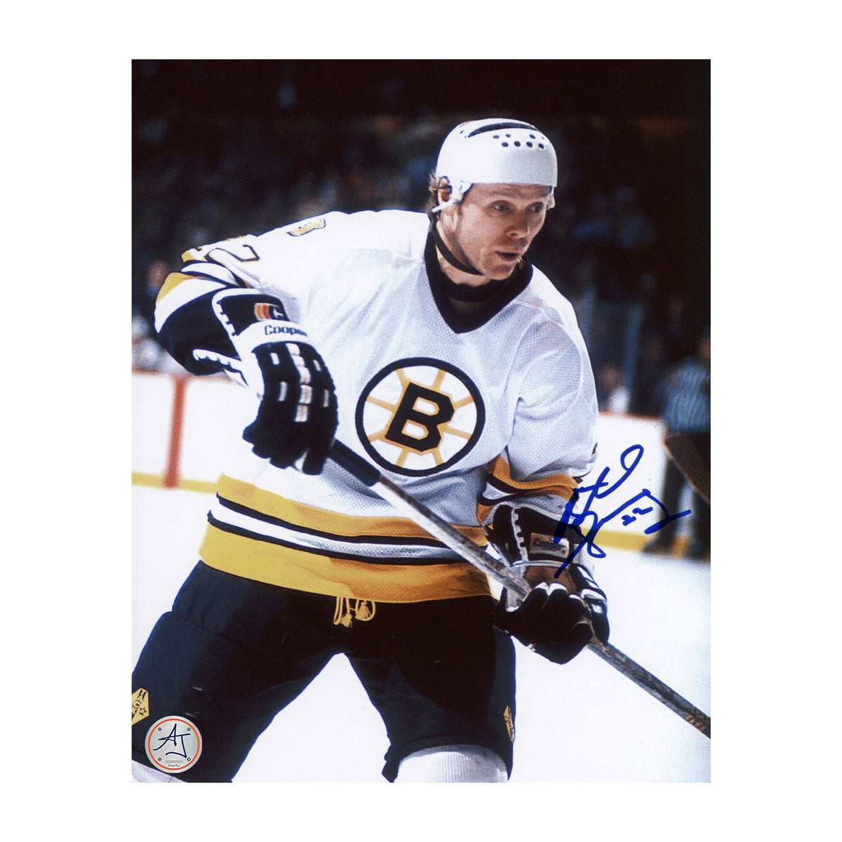 Butch Goring Signed Boston Bruins Half Body Portrait 8x10 Photo product image 1, provided for visual reference and product