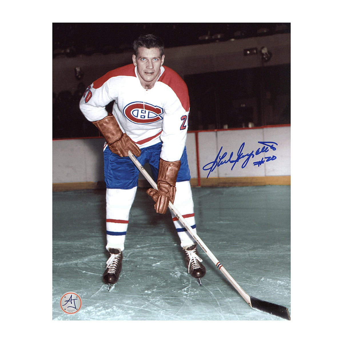 Phil Goyette Autographed Montreal Canadiens Hockey 8x10 Photo product image 1, provided for visual reference and product