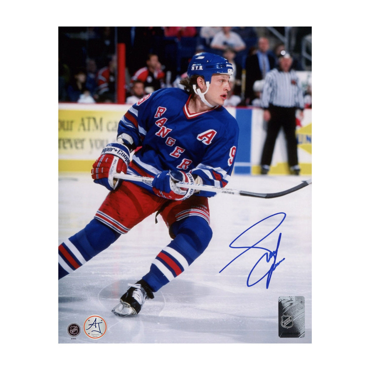 Adam Graves Signed New York Rangers Hockey 8x10 Photo product image 1, provided for visual reference and product detail