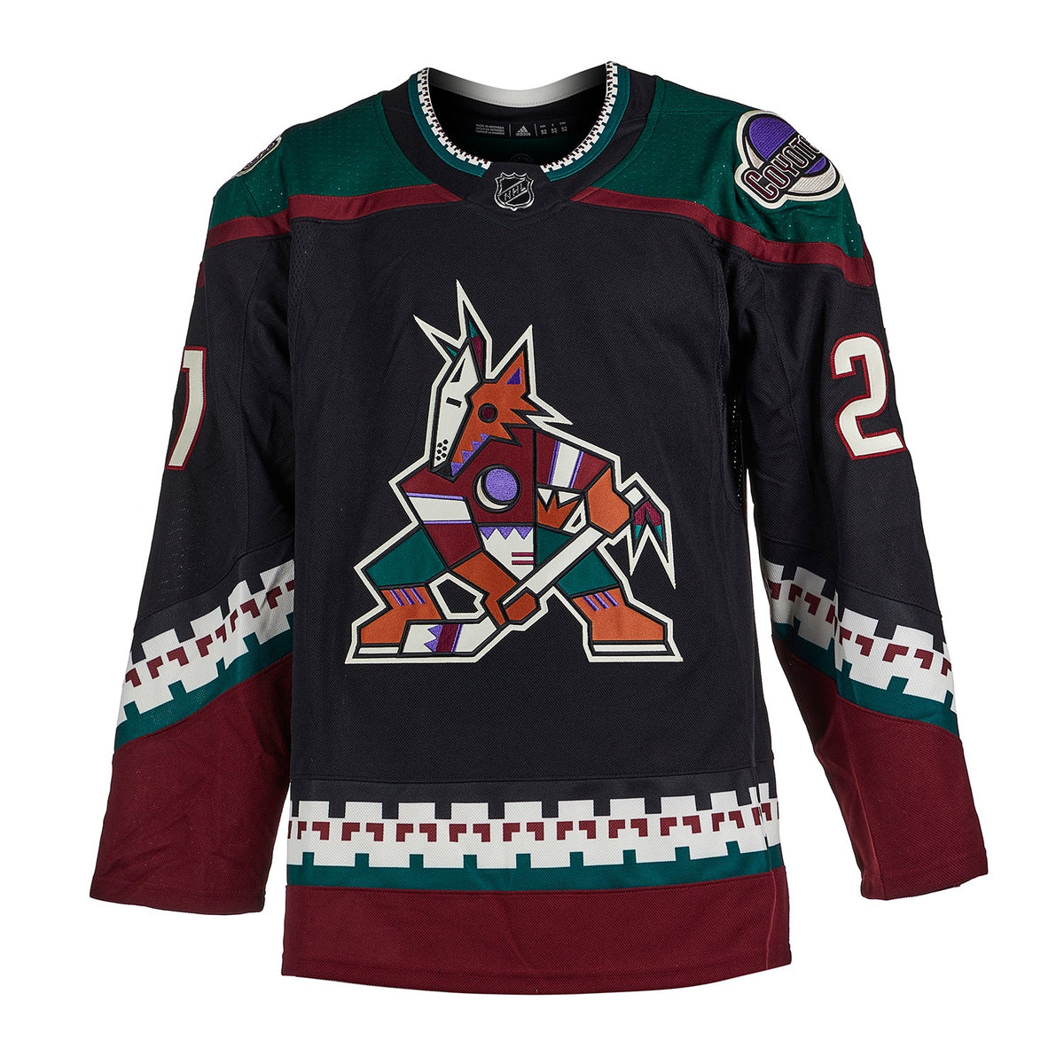 Dylan Guenther Arizona Coyotes Signed Draft Day adidas Jersey with 9th Pick Note product image 2, provided for visual