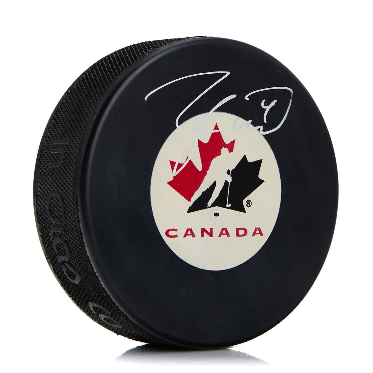 Taylor Hall Team Canada Autographed Hockey Puck product image 1, provided for visual reference and product detail review