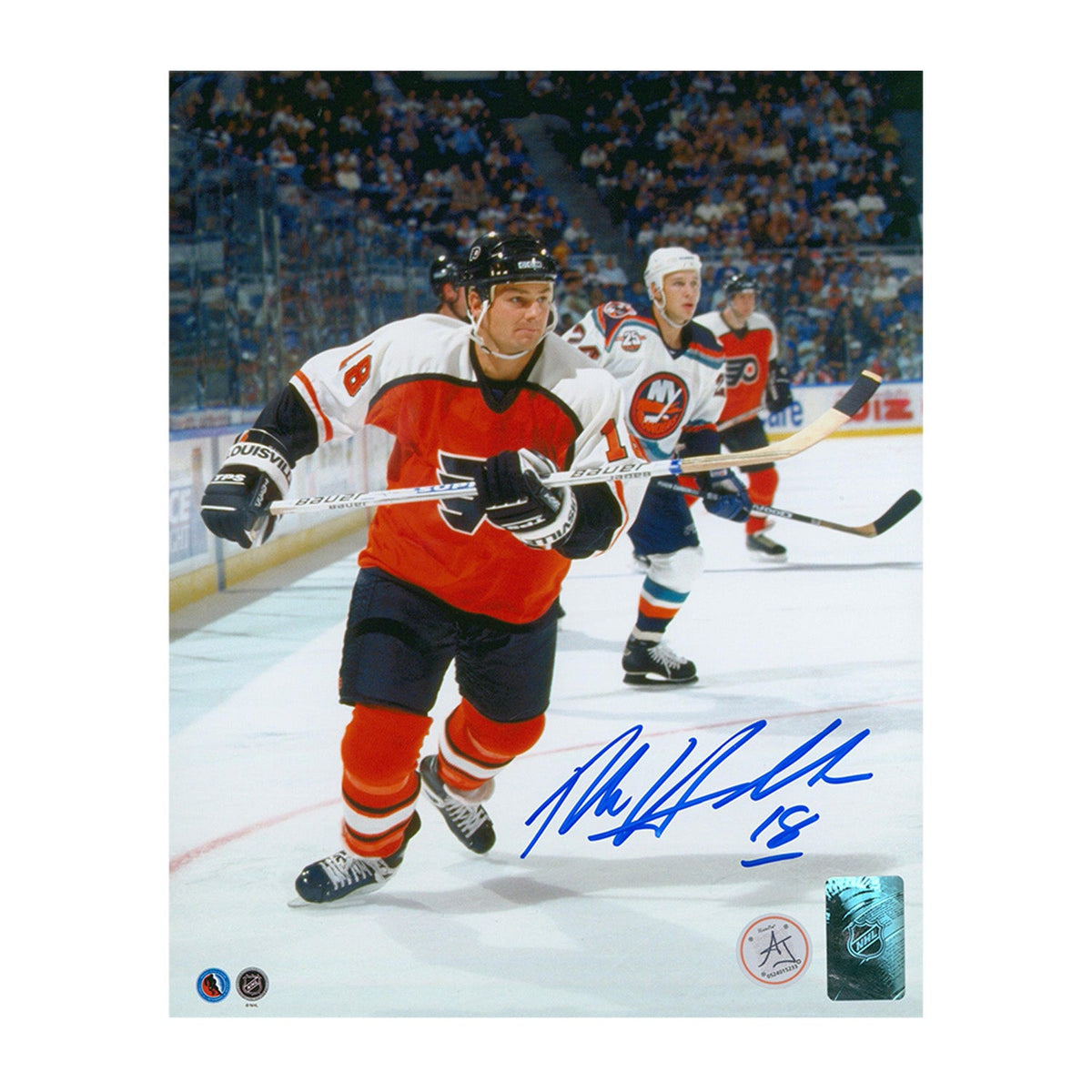 Dale Hawerchuk Autographed Philadelphia Flyers Hockey 8x10 Photo product image 1, provided for visual reference and product