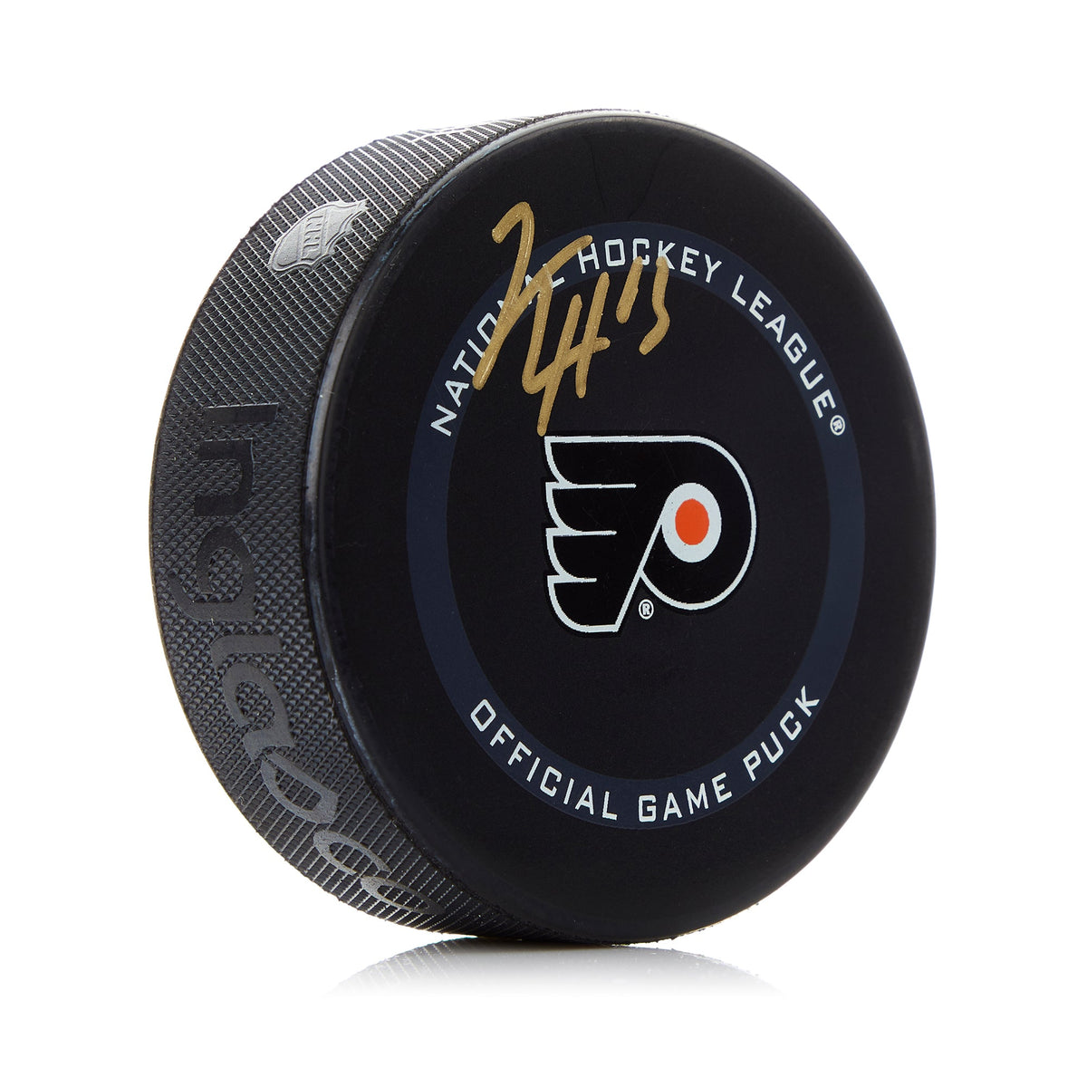 Kevin Hayes Philadelphia Flyers Autographed Official Game Puck product image 1, provided for visual reference and product