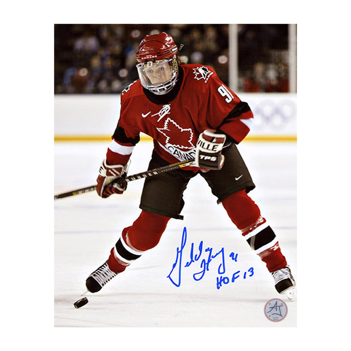 Geraldine Heaney Signed Team Canada Olympic Hockey 8x10 Photo product image 1, provided for visual reference and product