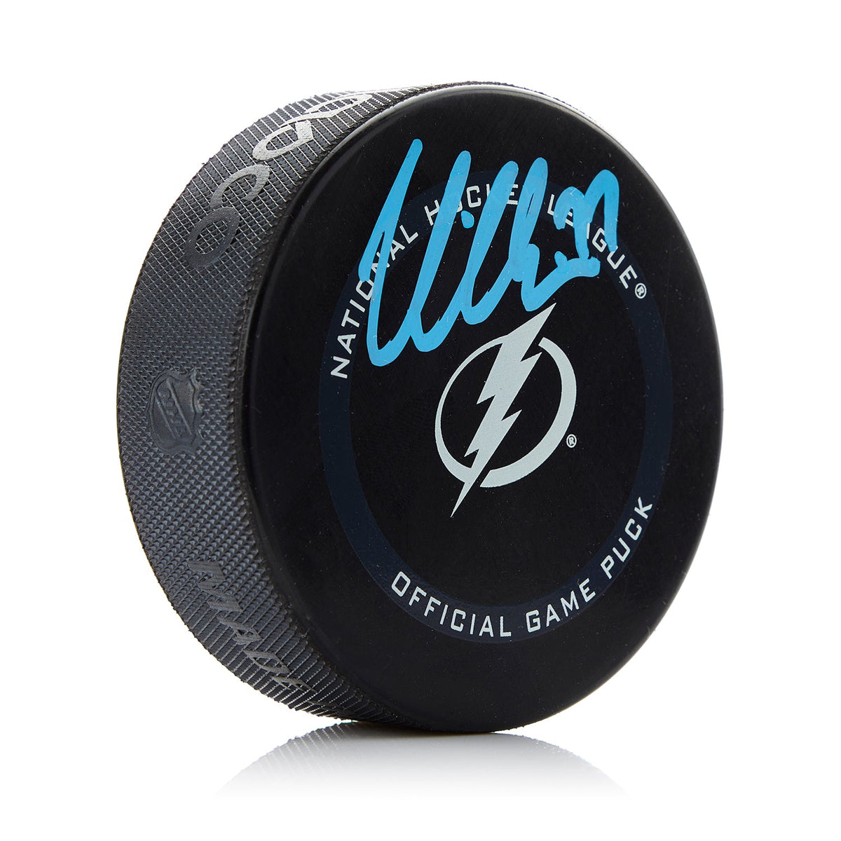 Victor Hedman Tampa Bay Lightning Signed Official Game Puck product image 1, provided for visual reference and product