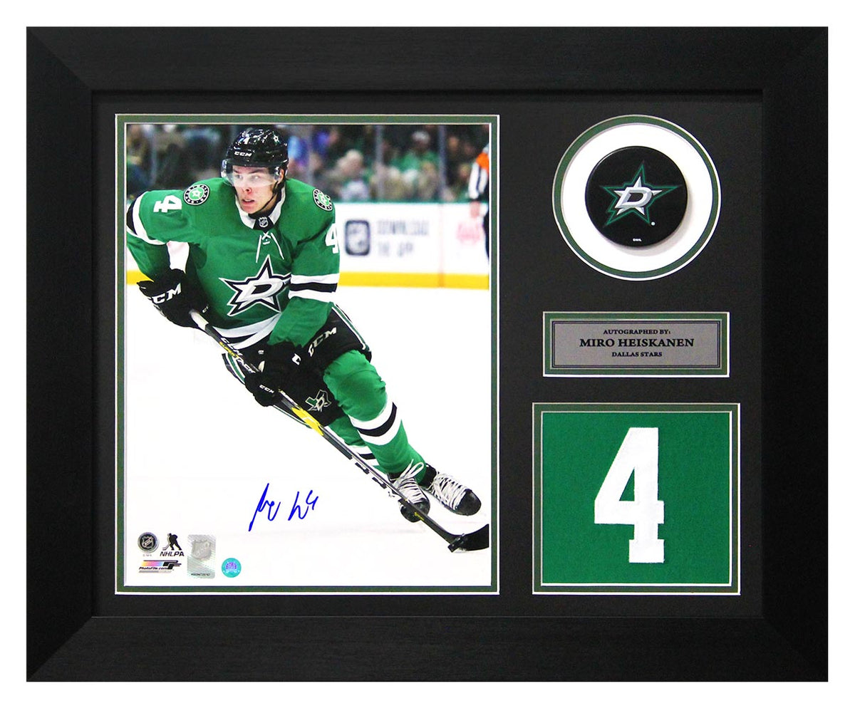 Miro Heiskanen Signed Dallas Stars Game Day Number 20x24 Frame product image 1, provided for visual reference and product
