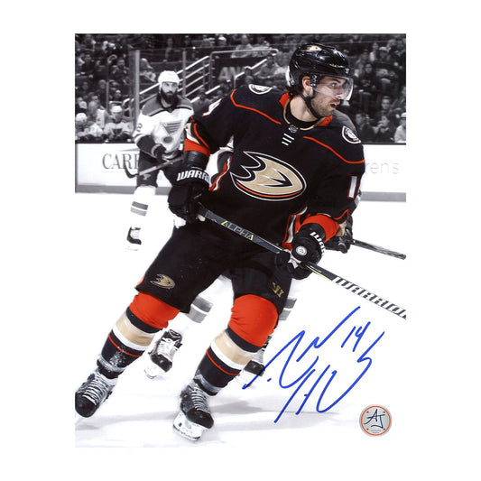 Adam Henrique Signed Anaheim Ducks Color Isolation 8x10 Photo product image 1, provided for visual reference and product
