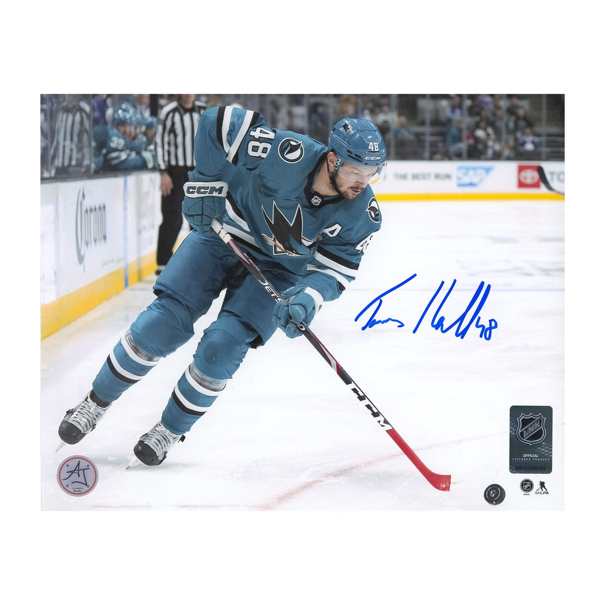 Tomas Hertl Signed San Jose Sharks Hockey 8x10 Photo product image 1, provided for visual reference and product detail review