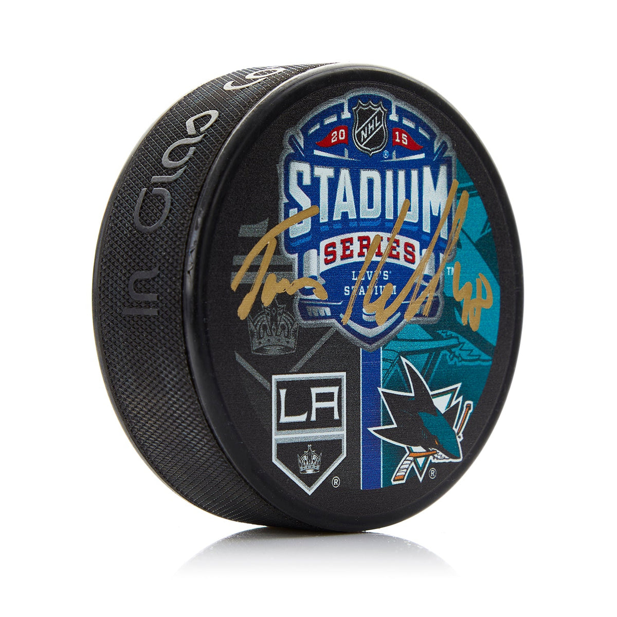 Tomas Hertl Signed San Jose Sharks 2015 Stadium Series Puck product image 1, provided for visual reference and product