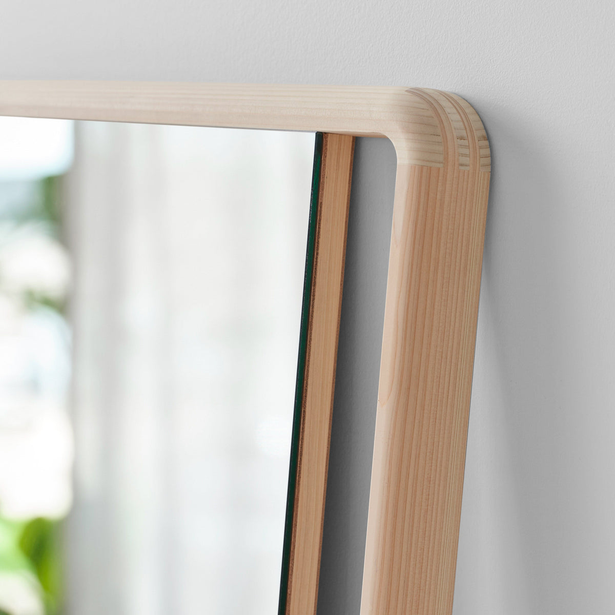 Hinoki Wood Wall Mirror