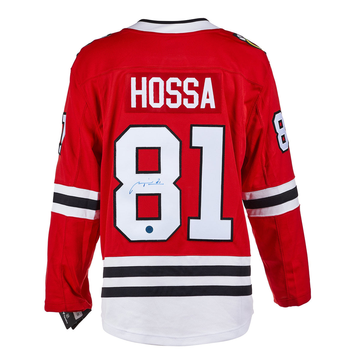 Marian Hossa Autographed Chicago Blackhawks Fanatics Breakaway Jersey product image 1, provided for visual reference and