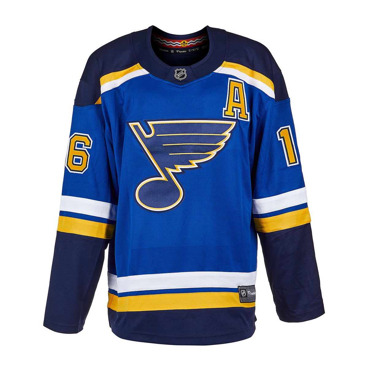 Brett Hull Autographed St Louis Blues Fanatics Breakaway Jersey product image 2, provided for visual reference and product
